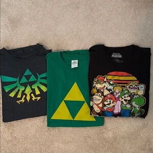 Men’s Graphic T-Shirts Bundle- Black, Green, Gray
